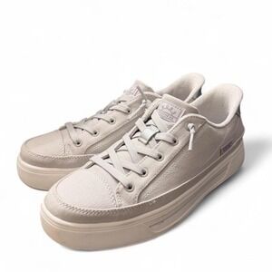 Skechers BOBS Slip-ins Light Grey Platform Sneakers 114853 Womens 8